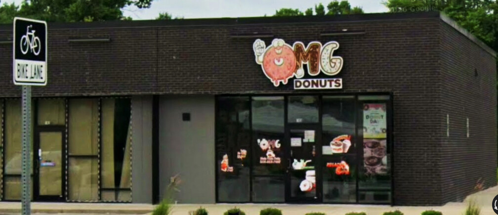 OMG Donuts storefront in Frankfort, Kentucky